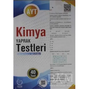 Palme Yayıncılık - Bayilik Palme Yaprak Test YKS AYT Kimya