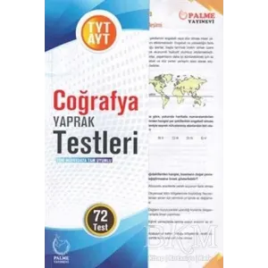 Palme Yayıncılık - Bayilik Palme Yaprak Test YKS TYT AYT Coğrafya