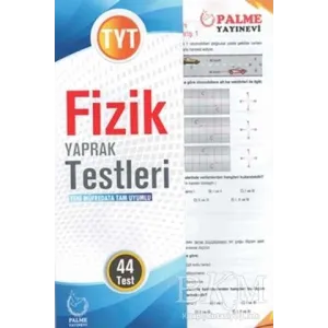 Palme Yayıncılık - Bayilik Palme Yaprak Test YKS TYT Fizik