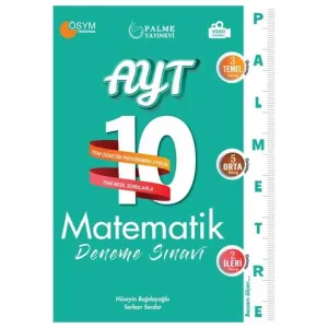 Palme Yayıncılık - Bayilik Palme YKS AYT Matematik 10 Deneme Palmetre Video Çözümlü