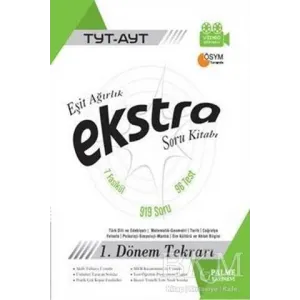 Palme Yayıncılık - Bayilik Palme YKS TYT AYT Eşit Ağırlık Ekstra Soru Kitabı 1. Dönem Tekrarı