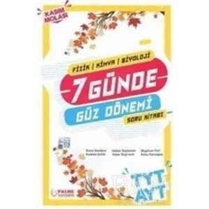 Palme Yayıncılık - Bayilik Palme YKS TYT AYT Fizik Kimya Biyoloji 7 Günde Güz Dönemi Kitabı