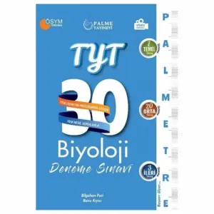 Palme Yayıncılık - Bayilik Palme YKS TYT Biyoloji 30 Deneme Palmetre Video Çözümlü