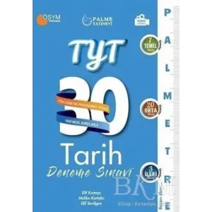 Palme Yayıncılık - Bayilik Palme YKS TYT Tarih 30 Deneme Palmetre Video Çözümlü