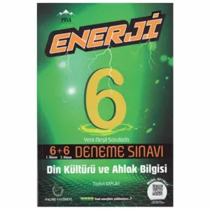 Palme Yayıncılık Palme 6. Sınıf Enerji Din Kültürü ve Ahlak Bilgisi 6+6 Deneme Sınavı
