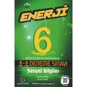 Palme Yayıncılık Palme 6. Sınıf Enerji Sosyal Bilgiler 6+6 Deneme Sınavı