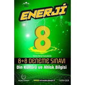 Palme Yayıncılık Palme 8. Sınıf Din Kültürü ve Ahlak Bilgisi Enerji 8+8 Deneme Sınavı