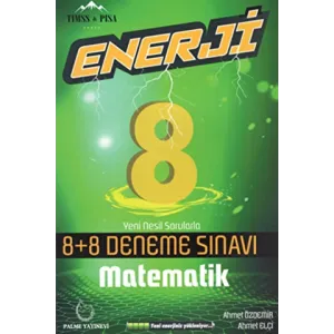 Palme Yayıncılık Palme 8. Sınıf Enerji Matematik 8+8 Deneme Sınavı