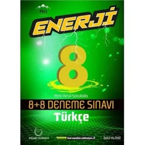 Palme Yayıncılık Palme 8. Sınıf Enerji Türkçe 8+8 Deneme Sınavı
