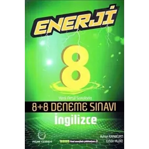 Palme Yayıncılık Palme 8. Sınıf İngilizce Enerji 8+8 Deneme Sınavı