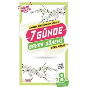 Palme Yayıncılık Palme 8. Sınıf LGS 7 Günde Bahar Dönemi Soru Kitabı
