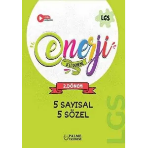 Palme Yayıncılık Palme Enerji LGS 1. Dönem 5`li Deneme