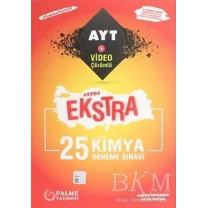 Palme Yayıncılık Palme YKS AYT Ekstra Kimya 25 Deneme Sınavı