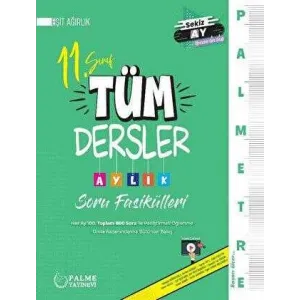 Palme Yayıncılık Palmetre 11. Sınıf Eşit Ağırlık Tüm Dersler Aylık Çalışma Fasikülleri