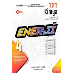 Palme Yayıncılık TYT Enerji Kimya Konu Özetli Soru Fasikülleri 4 Fasikül