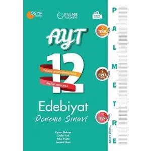 Palmetre Ayt Edebiyat 12 Deneme Sınavı