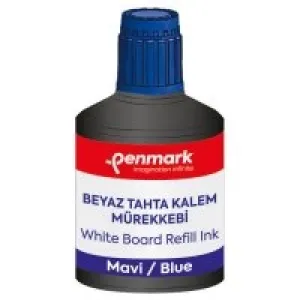 Penmark Beyaz Tahta Kalem Mürekkebi 100 Ml Mavi Hs-107 02