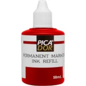 Picador Permanent Kalem Mürekkebi 50 Ml Kırmızı
