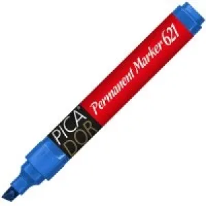 Picador Permanet Kalem 621 Doldurulabilir Set Kesik Uç 25 Ml Mavi