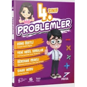 PRUVA AKADEMİ 4. SINIF PROBLEMLER SORU BANKASI