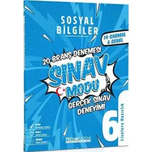 Pruva Akademi 6. Sınıf Sosyal Bilgiler Deneme