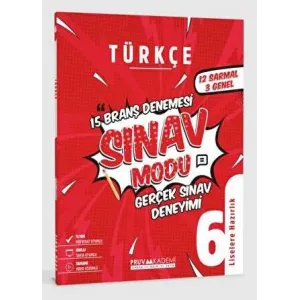 Pruva Akademi 6. Sınıf Türkçe Sınav Modu 15 Deneme