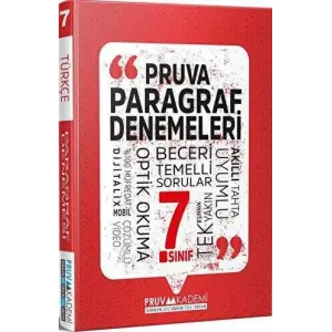Pruva Akademi 7. Sınıf Paragraf Deneme