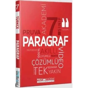 Pruva Akademi 7. Sınıf Paragraf Soru Bankası