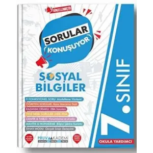 Pruva Akademi 7. Sınıf Sosyal Bilgiler Soru Bankası