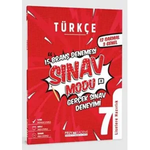 Pruva Akademi 7. Sınıf Türkçe Sınav Modu 15 Deneme