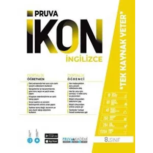PRUVA AKADEMİ 8. SINIF İKON ETKİNLİKLİ SORU BANKASI İNGİLİZCE
