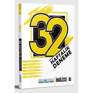 Pruva Akademi 8. Sınıf İngilizce 32 Haftalık Deneme