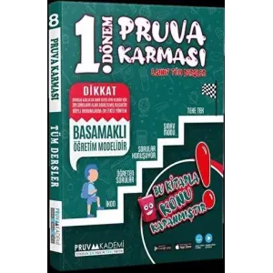 Pruva Akademi 8. Sınıf LGS Tüm Dersler 1. Dönem Pruva Karması