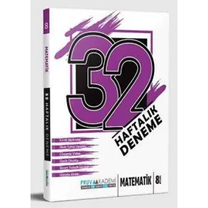 Pruva Akademi 8. Sınıf Matematik 32 Haftalık Deneme