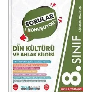 PRUVA AKADEMİ 8. SINIF SORULAR KONUŞUYOR SORU BANKASI DİN KÜLTÜRÜ