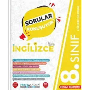 PRUVA AKADEMİ 8. SINIF SORULAR KONUŞUYOR SORU BANKASI İNGİLİZCE