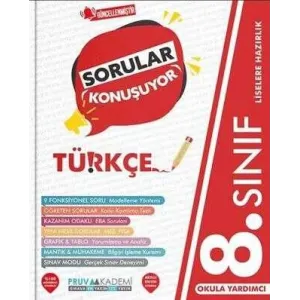 Pruva Akademi 8. Sınıf Türkçe Sorular Konuşuyor Soru Bankası