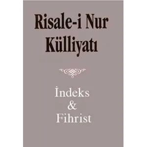 Risale i Nur Külliyatı İndex ve Fihristi Büyük Boy