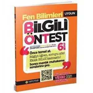 Sadık Uygun Yayınları 6. Sınıf Bilgili Ön Test Fen Bilimleri