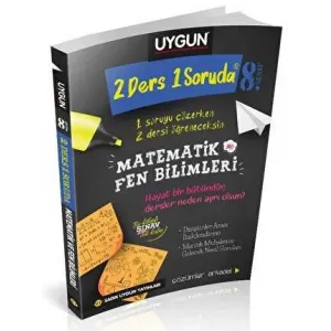 Sadık Uygun Yayınları 8. Sınıf 2 Ders 1 Soruda Matematik ve Fen Bilimleri