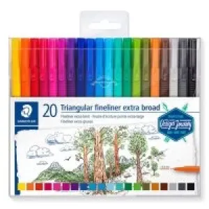 Staedtler 338 Tb20-c Triplus Broadliner 0.8 Mm 20li Set