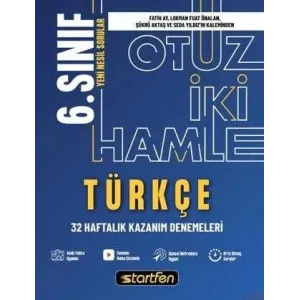 Startfen Yayınları 6. Sınıf Türkçe 32 Haftalık Kazanım Denemeleri