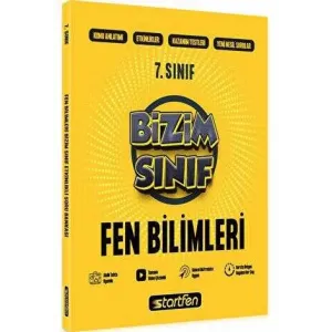 Startfen Yayınları 7. Sınıf Bizim Sınıf Fen Bilimleri Etkinlikli Soru Bankası
