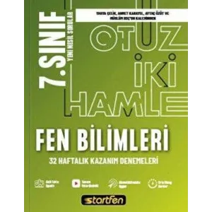 Startfen Yayınları 7. Sınıf - Fen Bilimleri 32 Hamle Kazanım Denemeleri