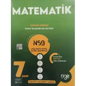 Startfen Yayınları 7. Sınıf matematik Nsb Hafta Hafta Soru Bankası