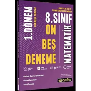 Startfen Yayınları 8. Sınıf 1. Dönem 15`li Matematik Denemesi