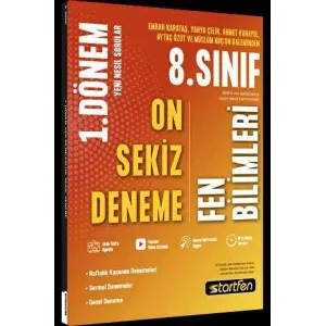 Startfen Yayınları 8. Sınıf 1. Dönem 18`li Fen Bilimleri Denemesi
