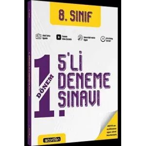 Startfen Yayınları 8. Sınıf 1. Dönem 5`li Genel Deneme Sınavı