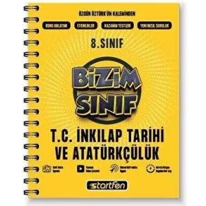 Startfen Yayınları 8. Sınıf T.C. İnkılap Tarihi ve Atatürkçülük Bizim Sınıf Defter