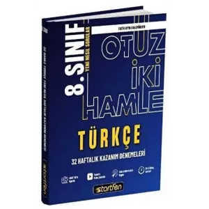 Startfen Yayınları 8. Sınıf Türkçe 32 Hamle Haftalık Kazanım Denemeleri
